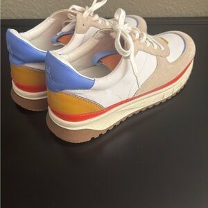 Madewell Multicolor Sneakers - White, Blue, Yellow, Tan